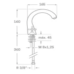 Grifo Lavabo Cromo ÉPOCA - Imagen 2