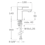 Grifo Lavabo SKARA - Imagen 2